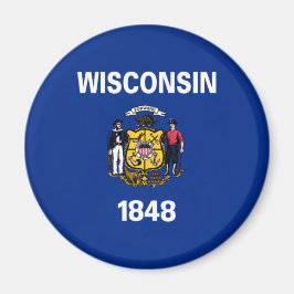 De vlag van Wisconsin Magneet