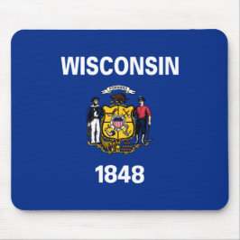 De vlag van Wisconsin Muismat