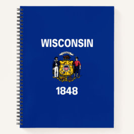 De vlag van Wisconsin Notitieboek