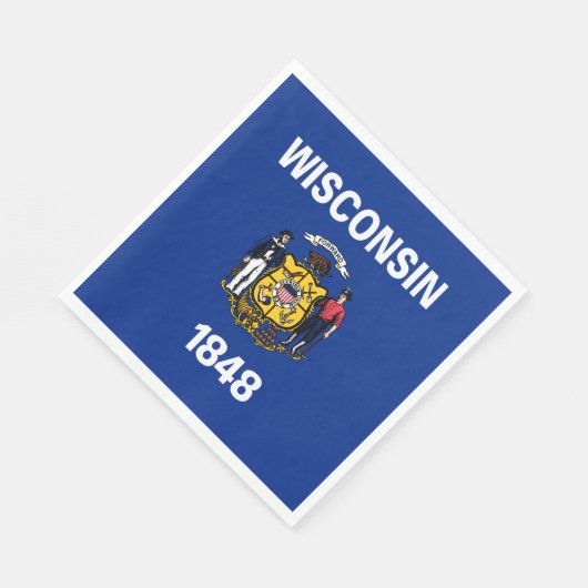 De vlag van Wisconsin Servet (Hoek)