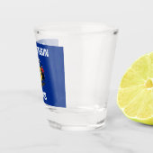De vlag van Wisconsin Shot Glas (Rechts)