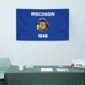De vlag van Wisconsin Spandoek (Beurs)