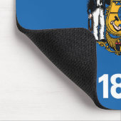 De vlag van Wisconsin, Verenigde Staten van Amerik Muismat (Hoek)