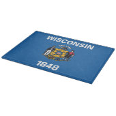 De vlag van Wisconsin, Verenigde Staten van Amerik Snijplank (Hoek)