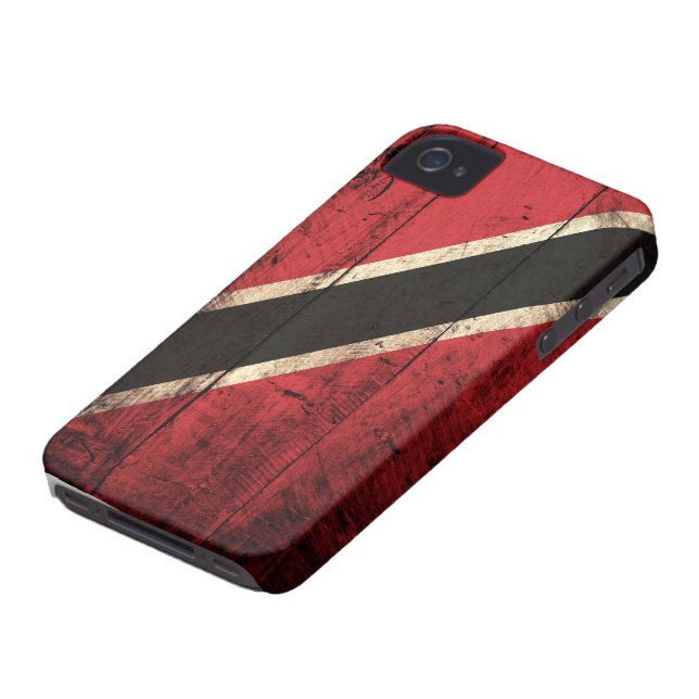 De vlag van Wooden Trinidad en Tobago Case-Mate iPhone Case (Onderkant)