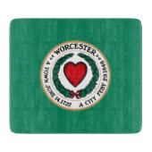 De vlag van Worcester (Massachusetts) Snijplank (Voorkant)