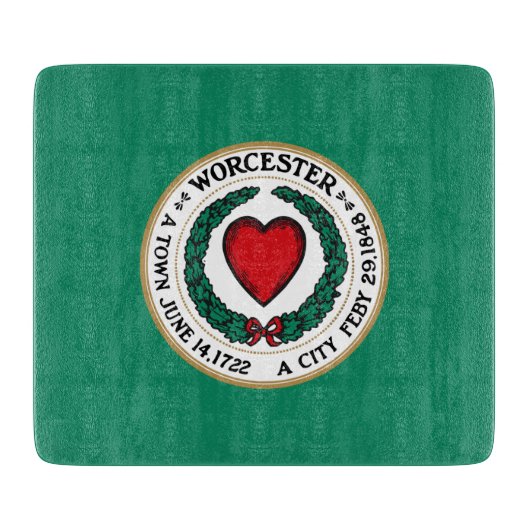 De vlag van Worcester (Massachusetts) Snijplank (Voorkant)