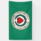 De vlag van Worcester (Massachusetts) Spandoek (Verticaal)