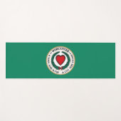 De vlag van Worcester (Massachusetts) Yogamat (Voorkant (horizontaal))