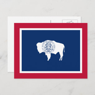 De vlag van Wyoming Briefkaart