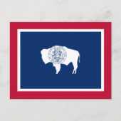 De vlag van Wyoming Briefkaart (Voorkant)