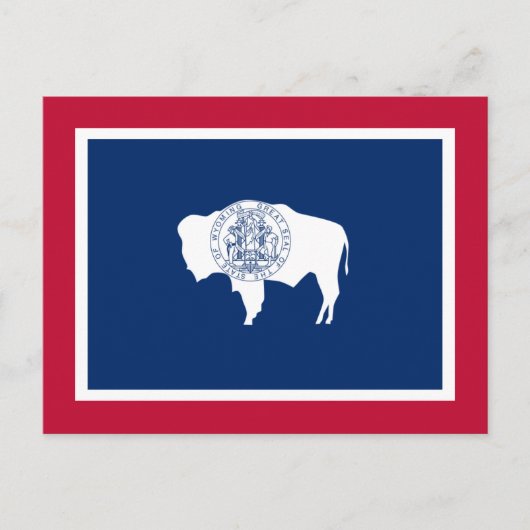 De vlag van Wyoming Briefkaart (Voorkant)