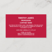 De vlag van Wyoming Visitekaartje (Achterkant)