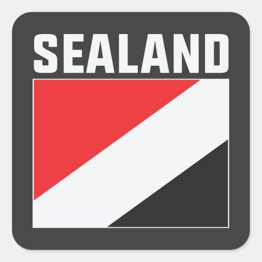 De vlag van Zeeland, de vlag van Zeeland Vierkante Sticker (Voorkant)