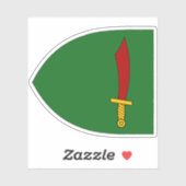 De vlag van Zevenburgen (1350) Sticker (Vel)