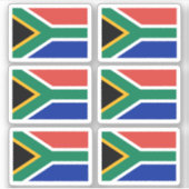 De vlag van Zuid-Afrika - een collectie Sticker (Voorkant)