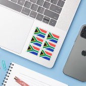 De vlag van Zuid-Afrika - een collectie Sticker (Laptop met iPhone)