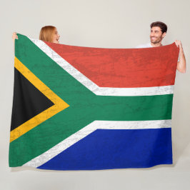 De vlag van Zuid-Afrika - Een wandtapijt van Zuid- Fleece Deken