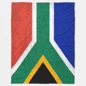 De vlag van Zuid-Afrika - Een wandtapijt van Zuid- Fleece Deken (Voorkant)