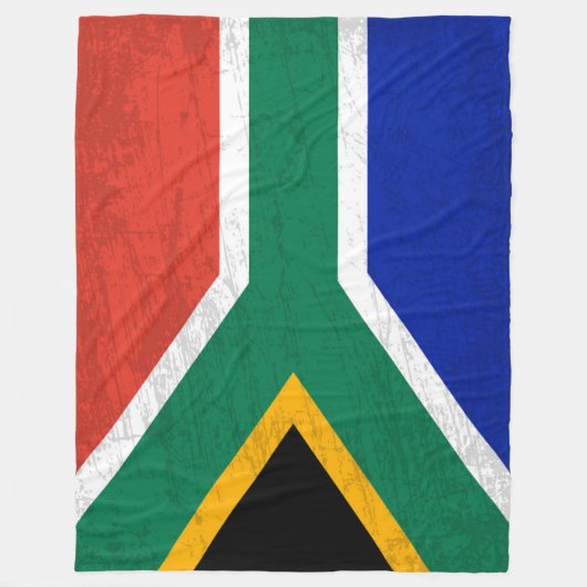 De vlag van Zuid-Afrika - Een wandtapijt van Zuid- Fleece Deken (Voorkant)