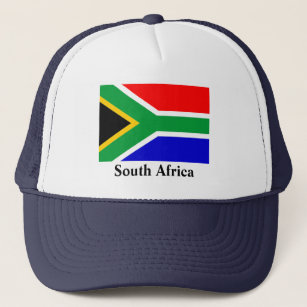 de vlag van Zuid-Afrika, voorzien van een etiket, Trucker Pet