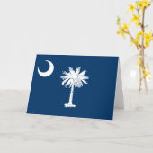 De vlag van Zuid-Carolina Kaart (Gele Bloem)