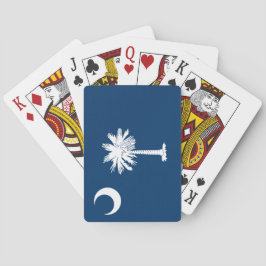 De vlag van Zuid-Carolina Pokerkaarten