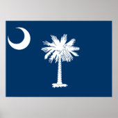 De vlag van Zuid-Carolina Poster (Voorkant)