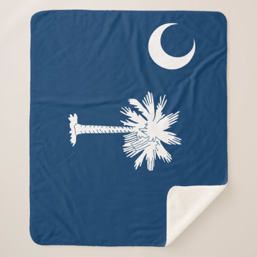 De vlag van Zuid-Carolina Sherpa Deken (Voorkant)