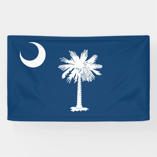 De vlag van Zuid-Carolina Spandoek (Horizontaal)