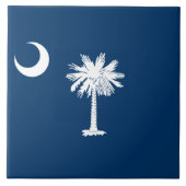 De vlag van Zuid-Carolina Tegeltje (Voorkant)