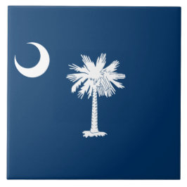 De vlag van Zuid-Carolina Tegeltje