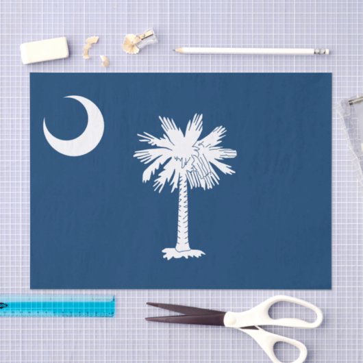 De vlag van Zuid-Carolina Tissuepapier (Craft)