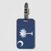 De vlag van Zuid-Carolina, Verenigde Staten van Am Bagagelabel (Voorkant (verticaal))