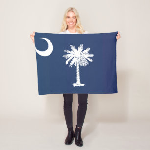 De vlag van Zuid-Carolina, Verenigde Staten van Am Fleece Deken