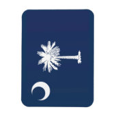De vlag van Zuid-Carolina, VS Magneet (Verticaal)