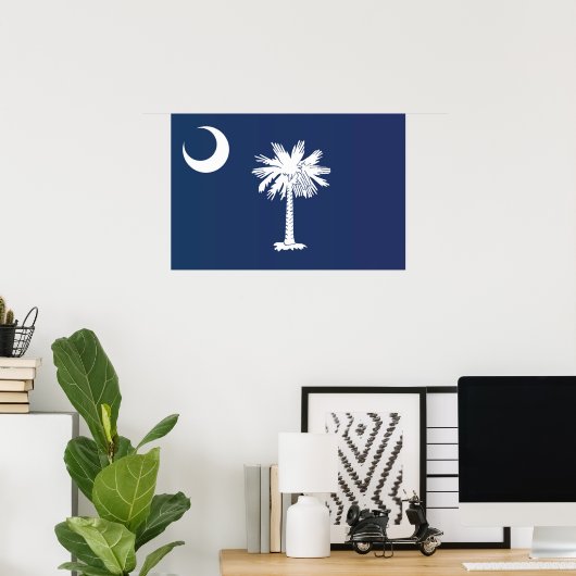 De vlag van Zuid-Carolina, VS Poster (Thuiskantoor)