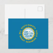 De vlag van Zuid-Dakota Briefkaart (Voorkant / Achterkant)