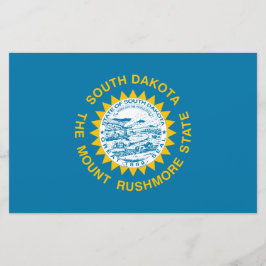 De vlag van Zuid-Dakota Briefpapier