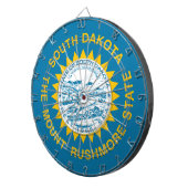 De vlag van Zuid-Dakota Dartbord (Voorkant Rechts)