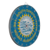 De vlag van Zuid-Dakota Dartbord (Voorkant Links)