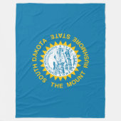 De vlag van Zuid-Dakota Fleece Deken (Voorkant)
