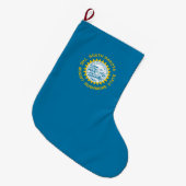 De vlag van Zuid-Dakota Grote Kerstsok (Voorkant (Hangend))