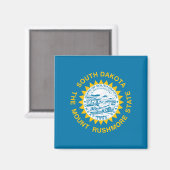 De vlag van Zuid-Dakota Magneet (Voorkant / Achterkant)