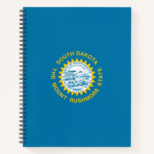 De vlag van Zuid-Dakota Notitieboek (Voorkant)