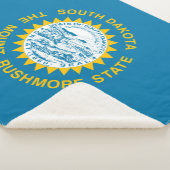 De vlag van Zuid-Dakota Sherpa Deken (3/4)