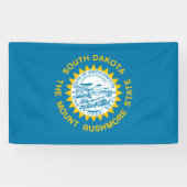 De vlag van Zuid-Dakota Spandoek (Horizontaal)