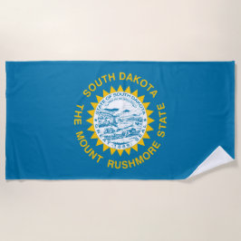 De vlag van Zuid-Dakota Strandlaken