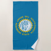 De vlag van Zuid-Dakota Strandlaken (Voorkant)