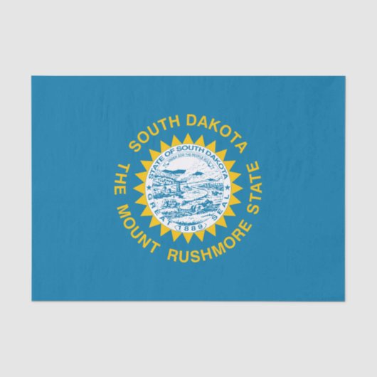 De vlag van Zuid-Dakota Tissuepapier (Voorkant)